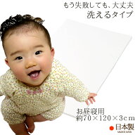 洗えるお昼寝敷き布団 （ 保育園 ・ 幼稚園 お昼寝用 約70×120×3cm ） 彩子育て 日本製 クボタ 洗える…