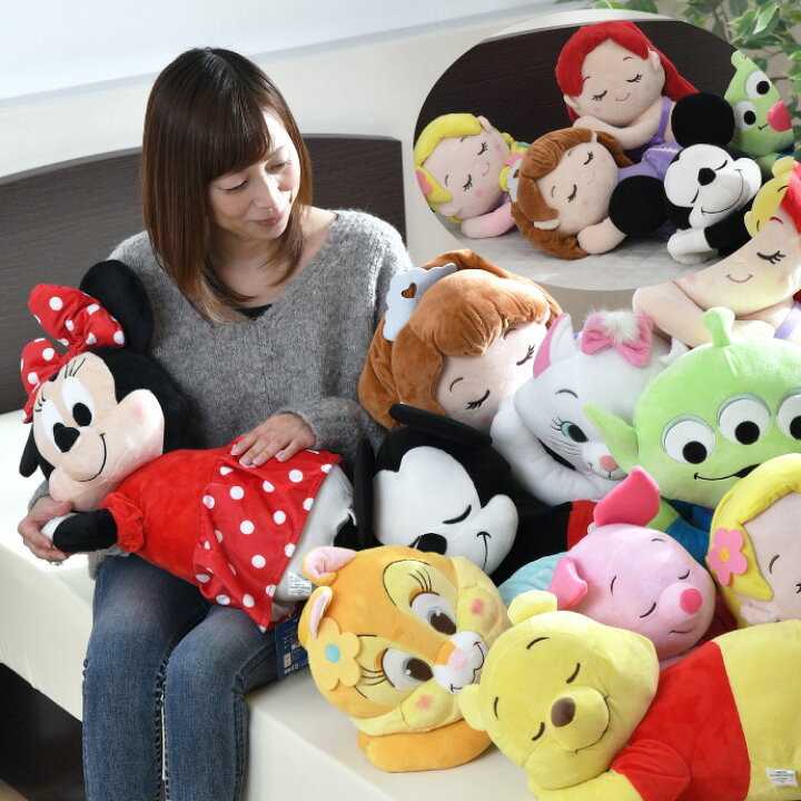 楽天市場 添い寝枕 ディズニー Disney 抱き枕 まくら かわいい ぬいぐるみ ふわふわ 子供 選べる11種 プレゼント キャラクター ミッキー ミニー プーさん リラックス 送料無料 ふとん直販