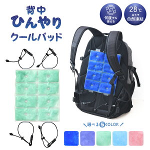 クールパッド 背中 ひんやり PCM リュック用 冷たいシート 熱中症対策 エコ 何度でも使える 自然凍結 cool クール 通学 通勤アイテム ランドセル 暑さ対策 1枚までクリックポスト配送