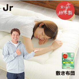敷布団 防ダニ ジュニア 日本製 送料無料 ほこりの出にくい 帝人 抗菌 防臭 三層敷布団 固綿入り 底付き軽減 敷き布団 オールシーズン 布団 キッズ布団　セミシングル　子供用ふとん