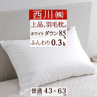 2点以上で10％OFFクーポン★[3日16時～8H] 西川 枕 羽毛まくら 【送料無料】西川 ダウンピロー 東京西川 …