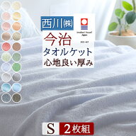 夏得★最大2万円OFFクーポン 2枚まとめ買い 今治 タオルケット シングル 日本製 厚手 西川 夏用 東京西川…