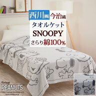 夏早得★最大2万円OFFクーポン スヌーピー タオルケット 綿100 シングル 西川 日本製 夏用 今治 綿100% …