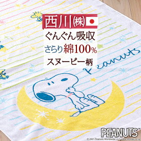 マラソン★最大5,000円クーポン スヌーピー タオルケット 子供 保育園 キャラクター 西川 ベビー snoopy お昼寝ケット 日本製 厚手 夏用 綿100% 夏の必需品 西川リビング 子供用キャラクタータオルケット 保育園 85×115cm 赤ちゃん用 お昼寝