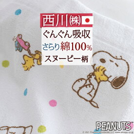 マラソン★最大5,000円クーポン スヌーピー タオルケット 子供 保育園 キャラクター 西川 ベビー snoopy お昼寝ケット 日本製 厚手 夏用 綿100% 夏の必需品 タオルケット 保育園 西川リビング 子供用 タオルケット 85×115cm 赤ちゃん用 お昼寝