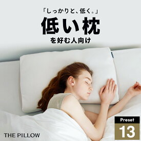 低い枕を好む人向け枕 THE PILLOW Preset 13 Hikume 高さ低め を好む人向けに最適な枕の形状・高さ・硬さ・素材・容量をAIが自動設定したプリセット型の まくら。7ポケット構造 の オーダーメイド枕 おすすめ 高さ 低め 硬さ別 柔らかい枕 調整 低い 枕