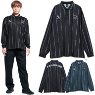 【SALE 25%OFF】SVOLME スボルメ 長袖 プラクティス ポロシャツ 1253-43310 PINSTRIPE FBロングシャツ
