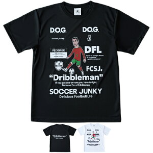 soccer junky �T�b�J�[�W�����L�[ ���� �v���N�e�B�X T�V���c JR26F04 Dribbleman+8 ���[�N�A�E�gTEE