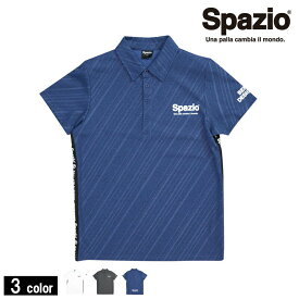 スパッツィオ/Spazio ポロシャツ/DIAGONAL STRIPE Emboss POLO-shirt（TP-0532）