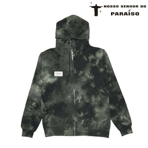 �m�b�\�Z�j���[���h�p���C�[�]/NOSSO SENHOR DO PARAISO �t���W�b�v�X�E�F�b�g�p�[�J�[/Logo Tie-Dye Zip Parka�iNP-00-606�j
