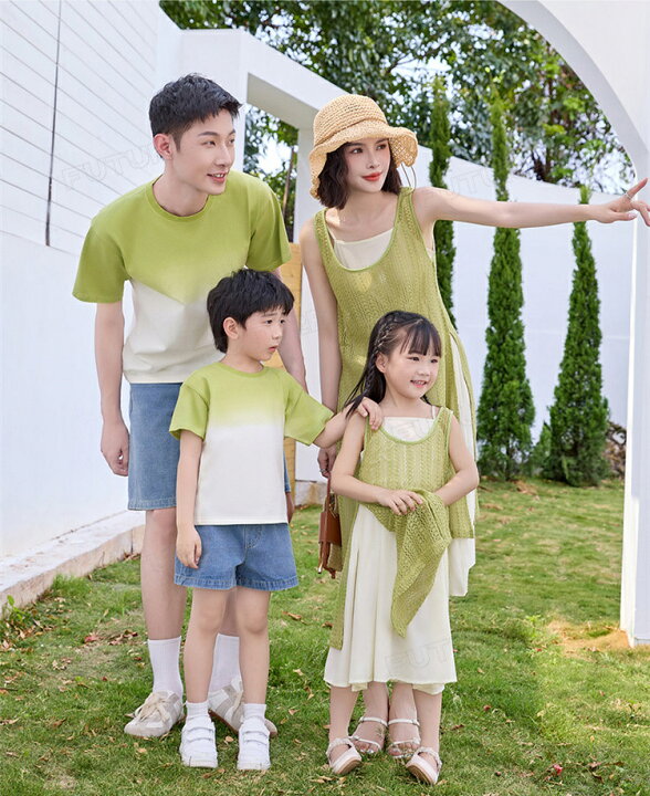 楽天市場】親子ペア ワンピース 半袖 tシャツ ショートパンツ リンク 
