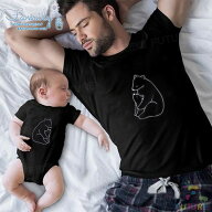 リンクコーデ 親子 セット 親子 ペアルック ロンパース 赤ちゃん tシャツ 熊ちゃん 家族 お揃い ママ 娘 …