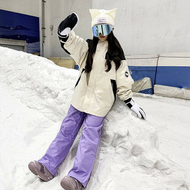 楽天市場】スキーウェア レディース ズボン かわいい セット 