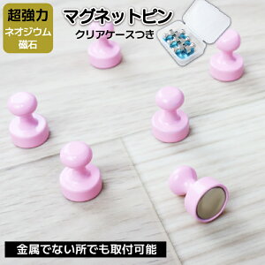 【最大45%OFFクーポン】 マグネットピン 黒 マグネット ピン ネオジム 白 おしゃれ カラー 単品 6個 12個 24個 セット 超強力 かわいい フック ピン型 マグネットフック 磁石 ピング シルバー ピ