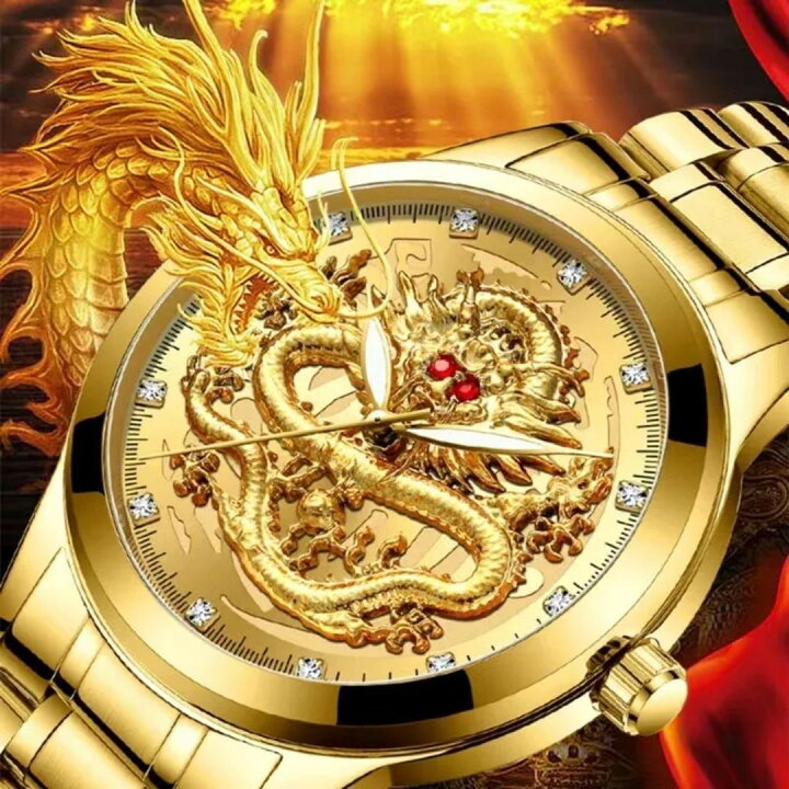 楽天市場】【期間限定DEALポイントバック15％】 腕時計 紅眼龍 盤面 