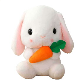 【期間限定DEALポイントバック15％】 ぬいぐるみ ウサギ 特大 人参 にんじん クッション 兎 うさぎ うさちゃん 抱き枕 動物 アニマル かわいい チャーミング おもちゃ 誕生日 クリスマス ギフト プレゼント お祝い サプライズ 子ども 家族 バースデー パーティー お遊戯会