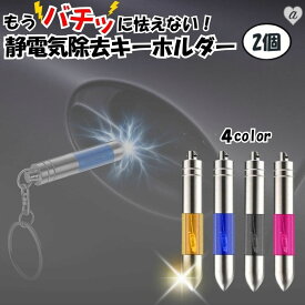 【普通郵便発送】 静電気 除去 キーホルダー 2個セット 光って放電 静電気除去グッズ 静電気除去スティック 車 グッズ ドアノブ スティック キーチェーン カー用品 除電 防止 静電気軽減 冬対策 放電 対策グッズ 通勤便利 小物 雑貨 携帯用 コンパクト 軽量 タッチ放電