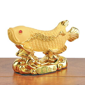 【期間限定DEALポイントバック15％】 置物 アロワナ ーVer2ー 招財龍魚 しょうざいりゅうぎょ 招財樹 風水 金のなる木 風水アイテム 金運アップ 財運 金運 健康 仕事 家庭 華やか 商売繁盛 幸運 開運 富 石 スピリチュアル インテリア パワーストーン 大盛況