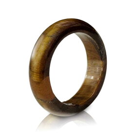 浄化済み｜手磨き仕上げの天然石リング リング タイガーアイ 全4サイズ パワーストーン くり抜きリング 指輪 虎目石 猫目石 アクセサリー メンズ レディース ジュエリー スタイル お洒落アイテム ヒップホップ レゲエ b系 ロリータ ヴィジュアル系 V系 ロック パンク バンド