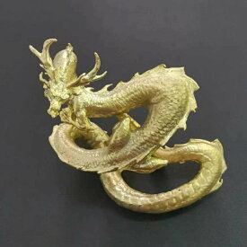 【在庫限り】【期間限定DEALポイントバック15％】 風水 龍 ゴールドドラゴン ーVer3ー 金属 6cm 置物 竜 玄関 風水グッズ ドラゴン 開運祈願 金運祈願 風水龍 アイテム 龍神 開運 金運 財産運 出世運 恋愛運 幸福 成功 プレゼント 贈り物 開運厄除 祈願成就 厳重
