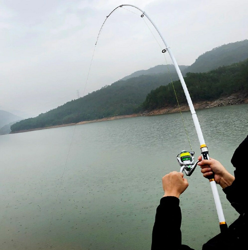 楽天市場】投げ竿 360 ホワイト 釣り竿 携帯型 海釣り 釣りロッド 河川
