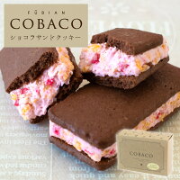 バレンタイン 早割 ギフト COBACO あまおうショコラサンドクッキー2個 | サンドクッキー クッキー チョコレート プチギフト お配り まとめ買い スイーツ あまおう 苺 焼き菓子 洋菓子 お土産 手土産 個包装 福岡 博多 宅急便発送 Pgift