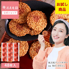 【最大50％OFF！楽天スーパーSALE：12/4 20:00~12/11 1:59】博多明太えびせんべい48枚入｜風美庵お試しシリーズ＜送料無料 えびせんべい 和菓子 博多明太子使用 お試し スイーツ メール便 宅急便発送 mailbin