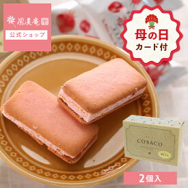 【母の日 早特ポイント10倍★~4/30 23:59】 お菓子 プチギフト 個包装 かわいい クッキー ｜ 博多風美庵 COBACO 苺きらら 2個 【0】 宅急便発送 Pgift