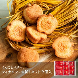 【メール便】 りんごとバター。 フィナンシェお試しセット 9個入 メール便 宅急便発送 mailbin