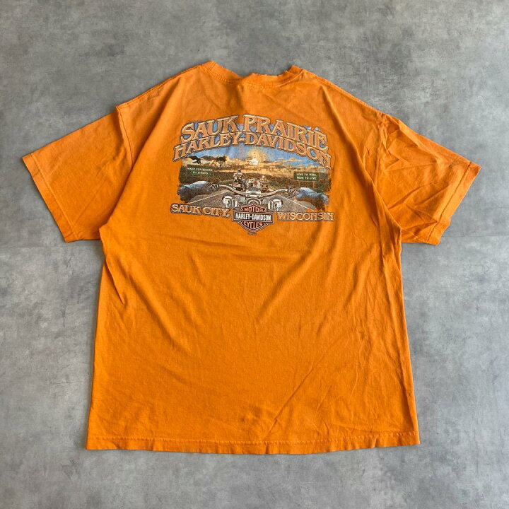 楽天市場】【中古】ハーレーダビッドソン Tシャツ ドクロ プリント XL 