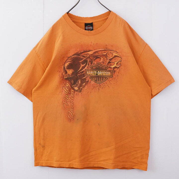 楽天市場】【中古】ハーレーダビッドソン Tシャツ ドクロ プリント XL 