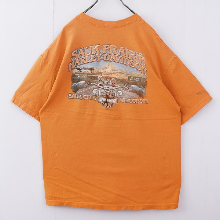 楽天市場】【中古】ハーレーダビッドソン Tシャツ ドクロ プリント XL 