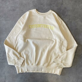 【中古】thisisneverthat ネバザ スウェット 刺繍 XL 白 12882 ユーズド USED 中古 レトロ メンズ レディース 一点物 アメカジ 古着