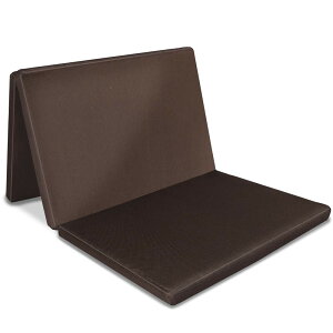 アイリスオーヤマ エアリーマットレス ベーシック 三つ折り 高反発 厚さ5cm 抗菌 防臭 丸ごと洗える ホコリ出にくい ダニ対策 通年 敷布団 ダブル ブラウン MAR-D