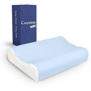 CozySleep 枕 低反発 芯で支える首サポート まくら 首が痛くならない 安眠枕 二段階高さ 低め・高め 選択可能 接触冷感 洗えるカバー付き 横向き寝 仰向け寝 寝返り pillow 快眠枕 通気性 もちも