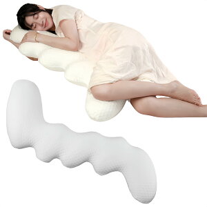 ZAVEN 抱き枕 【IGR認証 人間工学デザイン】 ボディピロー 妊婦・授乳期も使える 大きめ だきまくら 通気性 洗えるカバー 男女兼用 お昼寝・リラックス ギフト お祝い 110×45(28)cm