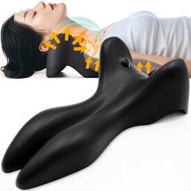 【首 と 肩甲骨 同時ケア ネックピロー】肩胛骨はがし 首枕 自宅でたった5分健康習慣 ネックリラックスピロー 背中のストレッチ 首 ネックストレッチャー 首まくら 巻き肩 首コリ 健康器具