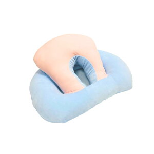 YourKit 昼寝枕 デスク用 うつ伏せ 仮眠 お昼寝枕 コンパクト 机用まくら (ブルーピンク)