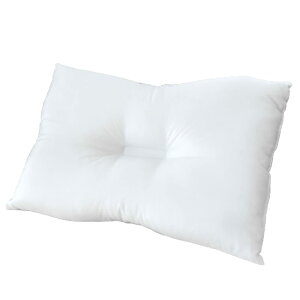 枕 くぼみ型 ウォッシャブル枕 43×63cm 国産 頭部安定 帝人 テイジンのクリスター(クリスタ)綿400g使用 寝返り 日本製 まくら 洗える ホワイト わた枕