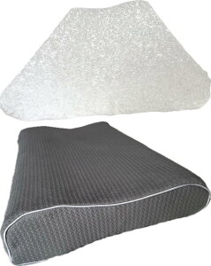 【最新】 LIMITPOWER 高耐久ファイバー形状 空気を含んだ繊維構造 体圧分散性に優れ、通気性 の洗える枕、テンセル風柔らかオーダー専用カバー付 前後で2種類サイズの枕を試