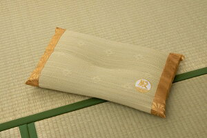 イケヒコ い草 寝具 まくら 国産 い草 ギフト 箱付き くぼみ平枕 殿 男性向け 抗菌防臭 消臭 約50×30cm #7554809 ナチュラル