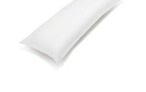 R.T. Home - エジプト高級超長綿ホテル品質枕カバー 43×160CM 抱き枕カバー (ロング ピロー カバー)600スレッドカウント サテン織り 白(ホワイト) 封筒式 43×160CM