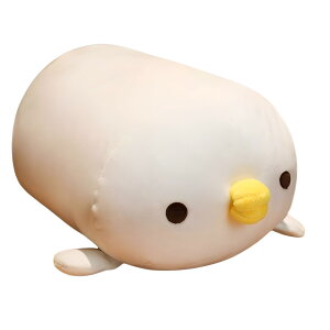 SESHIS 抱き枕 ぬいぐるみ ひよこ クッション コットン まくら 癒し ホワイト 25cm