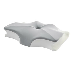 MizuSpark 蝶形安眠枕 低反発 立体デザイン 快眠枕 首が痛くならない 横向き寝対応 洗える 低めまくら グレー