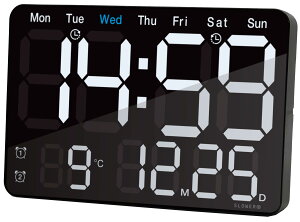 SLOWER |v fW^ LED  fJ CeA uv Rt t C j BLACK 275 183 30mm LED CLOCK Viento SLW368
