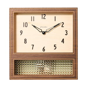 C^[[ CHAMBRE COURT PENDULUM CLOCK |v WALNUT CH-057WN W275×H289×D70mm