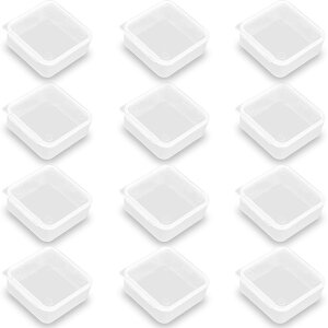 r[Y⏬Ȃǂ[邽߂̏^lpvX`bN[eP[X12Bi3.9 x 3.9 x 1.6cmj