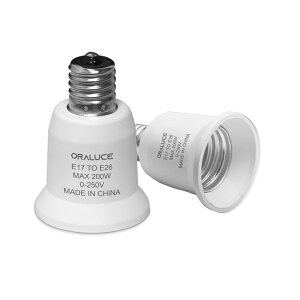 ORALUCE E17-E26ϊA_v^[ E17 E26ϊ\Pbg E26 d\Pbg tȒP 2Zbg