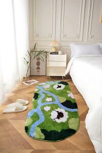 qinhome�o�X�}�b�g �����C�}�b�g �����ё� ���@���}�b�g ����~�� �唻 50*80cm�ې􂢉\ �z�� ���� ������ 3D���� ���� ���ʏ� ���փ}�b�g �L�b�`�� �_�炩�� (45cm*85cm, �O���[��)