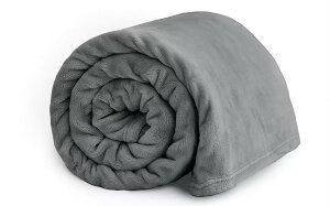 �ѕz �V���O�� �H�~�p�ł� �u�����P�b�g 100x140cm �O���[ �}�C�N���t�@�C�o�[ �_�炩�����G�� �t�����l�� �􂦂� �Ód�h�~ �l�G�K�p (100x140,�O���[)